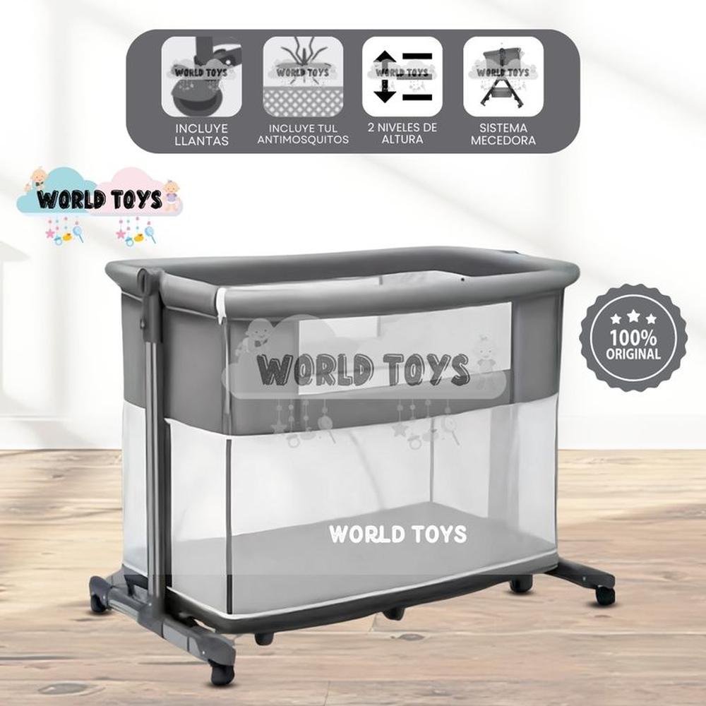 Cuna Corral Colecho de Lujo 2 en 1 MIMI de Lujo Gray