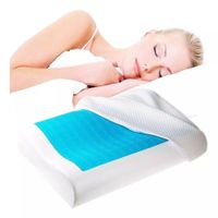 Almohada viscoelástica con gel  funda Blanco
