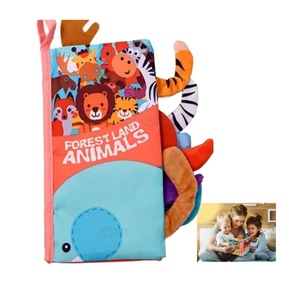 Libro estimulación niños juguete sensorial Verde