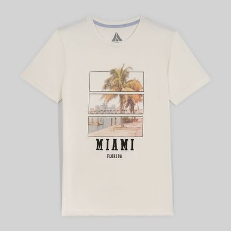 Polo Para Teen Niño Aereal Basico Tm Ecru Talla