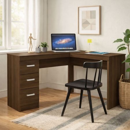 Escritorio Alex 3 Cajones Castaño