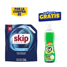 pack-lavavajilla-liquida-limon-cif-900-ml-detergente-skip-liquido-bio-enzimas-doypack-3l