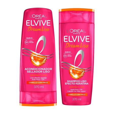 pack-shampoo-elvive-dream-liso-frasco-370ml-acondicionador-elvive-dream-cabello-liso-botella-370ml