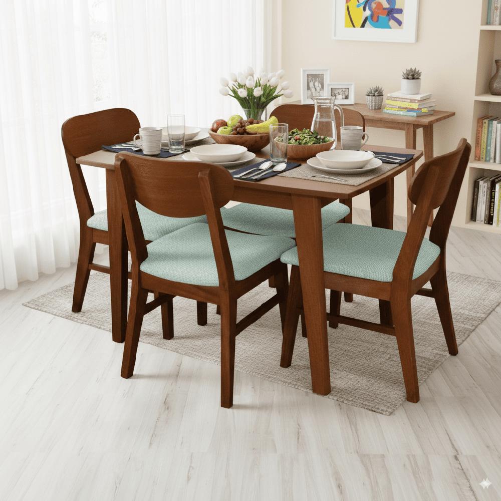 Juego de Comedor Olivia 4 sillas Aqua
