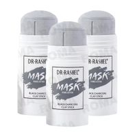 PACK 3 MASCARILLA EN BARRA CARBÓN ACTIVADO 42G DR RASHEL