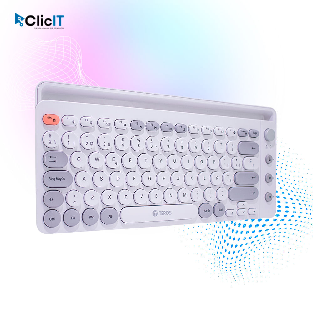 TECLADO STD WIRELESS TE4070 WH PNTE-4070S