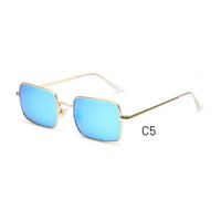Lente de sol Mujer Homeway R1969-C5 Celeste Espejo Dorado