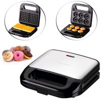 Máquina de Donas y Waffles Taurus Dofles 2 en 1 Antiadherente con Placas Intercambiables