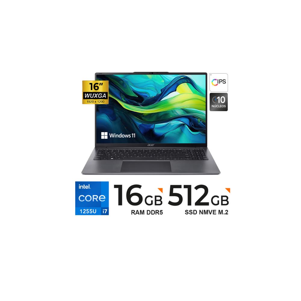 Laptop Acer Aspire AL16-51P-7984 16 Core i7-1255U 512GB W11