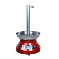 Fuente De Chocolate En Con Grifo Grondoy 5 Pisos 4 Kg Acero Rojo