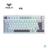 TECLADO AULA F75 RGB INALAMBRICO ESPAÑOL WHITE y BLACK-REAPER SWITCH