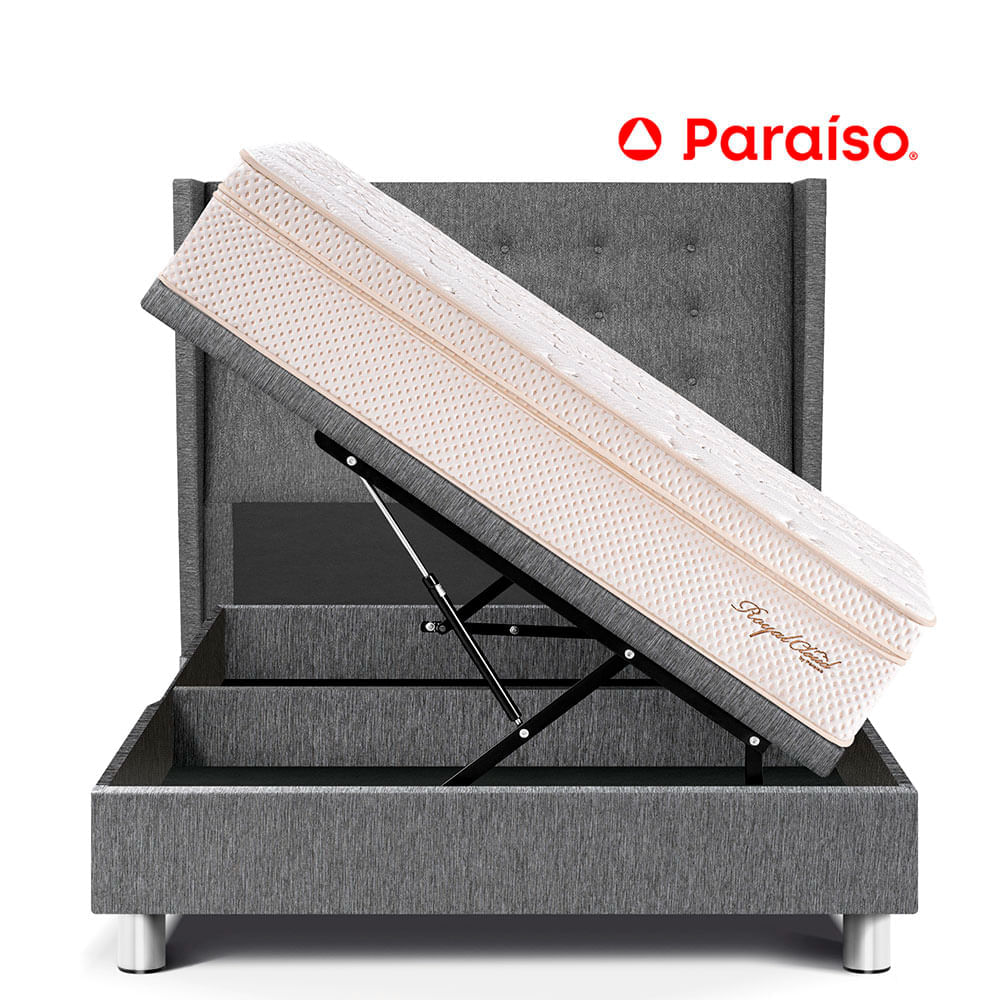 Dormitorio Boxet Gold Royal Cloud 2 Plazas Gris