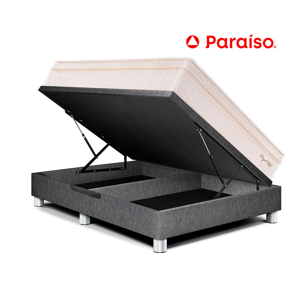 Cama Boxet Royal Cloud Queen Gris