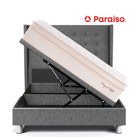 Dormitorio Boxet Gold Royal Cloud Queen Gris