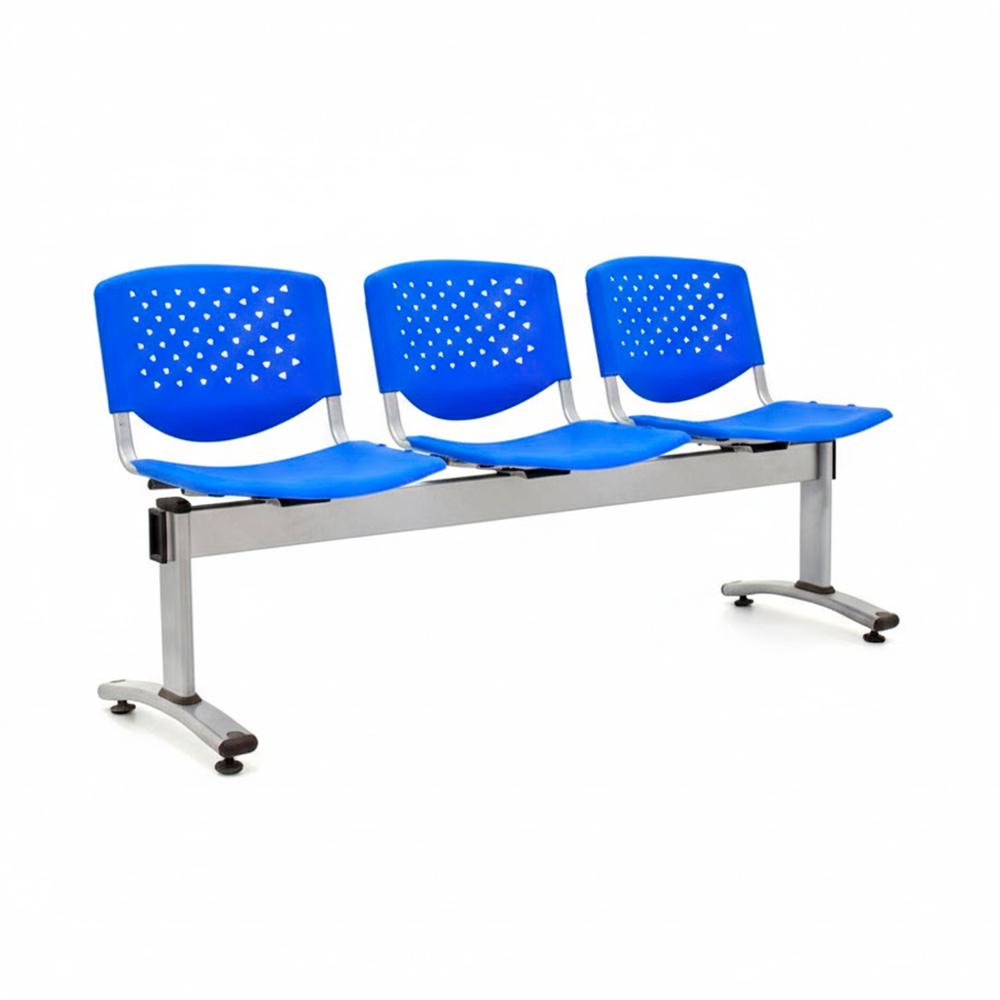 Banqueta De Espera Prisma Azul 3 Asientos Eg Ofideas