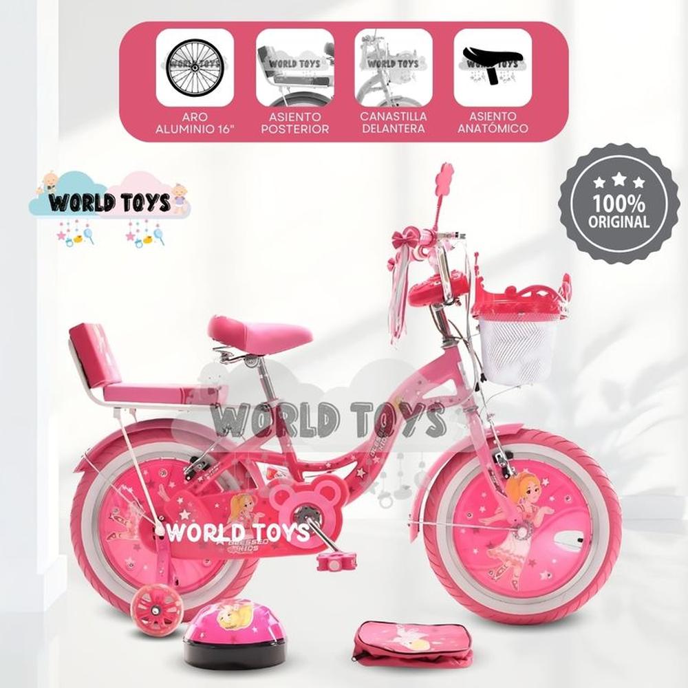 Bicicleta Para Niña Aro 16 PRINCESS ROYAL II Pink