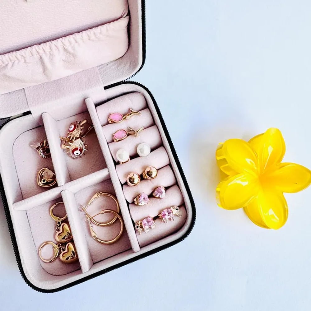 Joyero con aretes negro pink - Joyas de Mora azul Negro 10