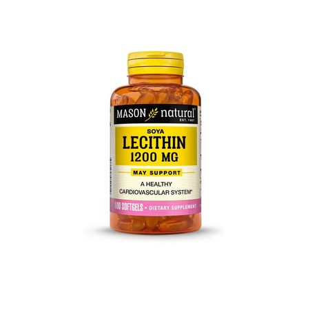 Lecitina de Soya en Cápsulas 1200 mg x 100 u - Mason Natural