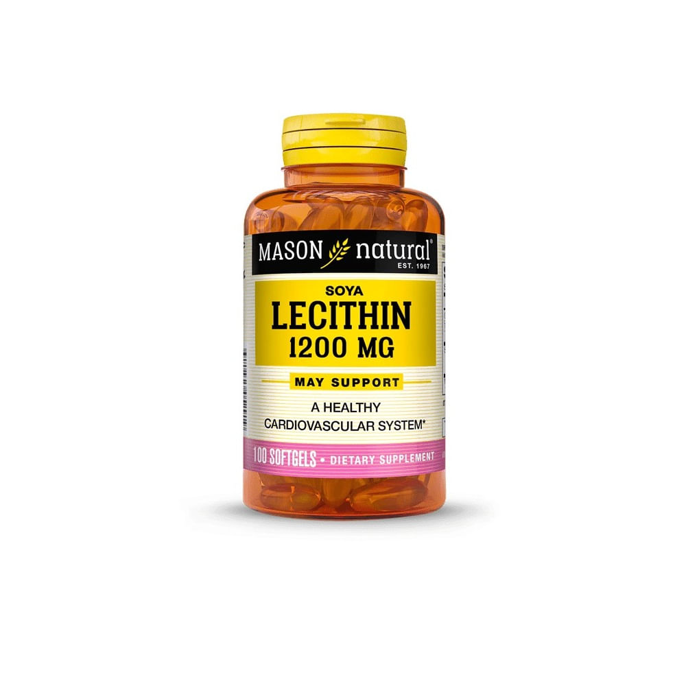 Lecitina de Soya en Cápsulas 1200 mg x 100 u - Mason Natural