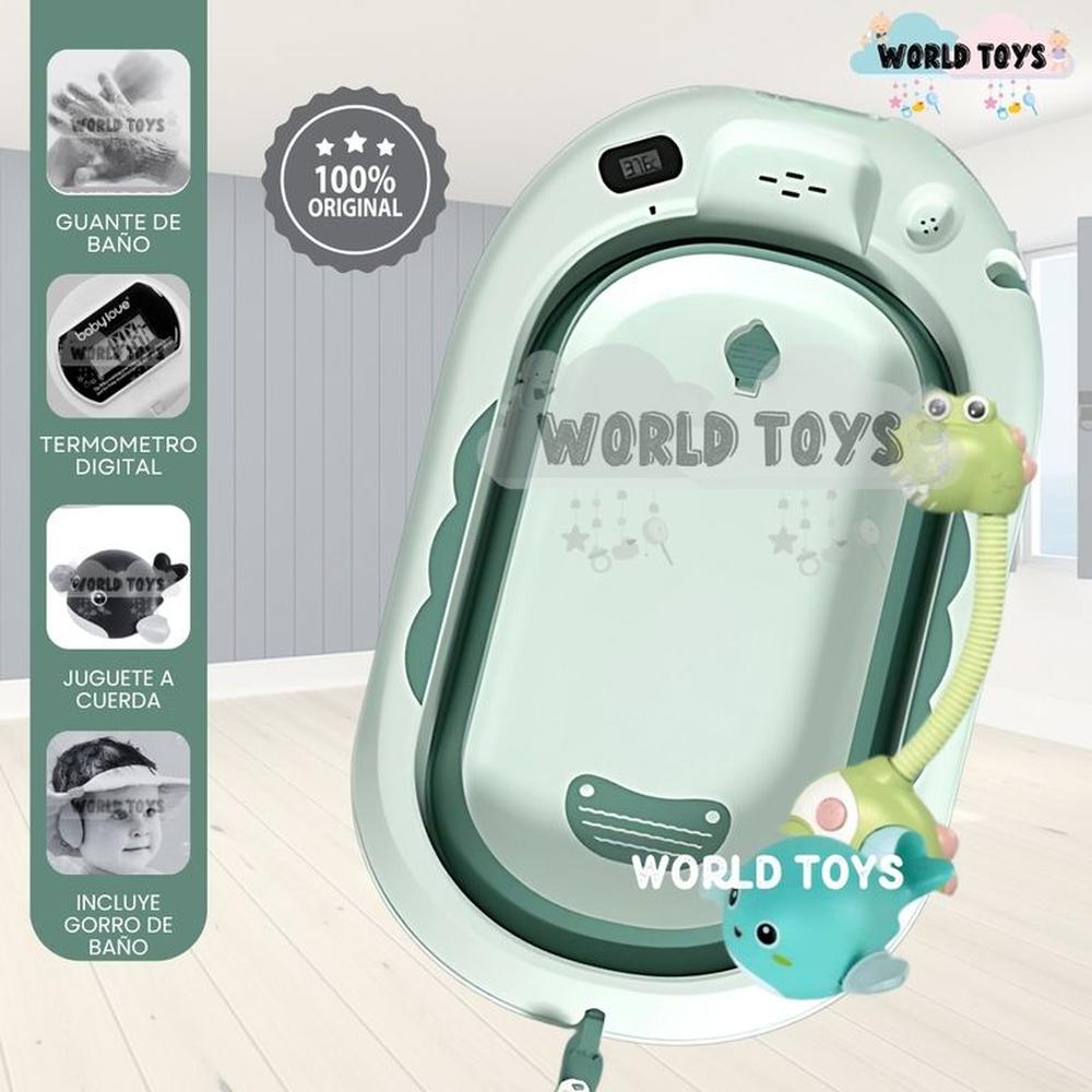 Bañera Plegable con Regadera JADDE ROSSI Green