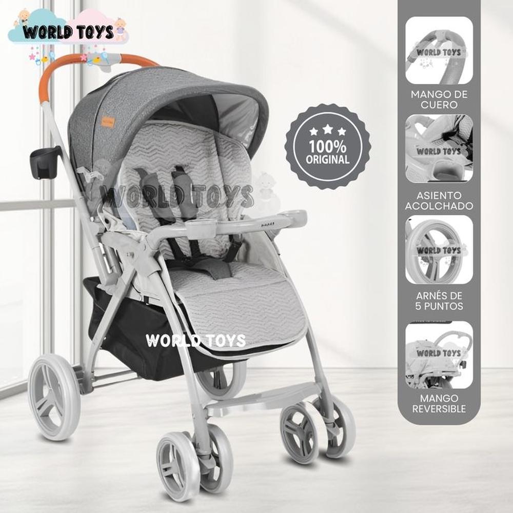 Coche Cuna Deportivo BARCE Reversible Gray