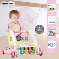 Caminador Musical 2 en 1 PIANO WALK de Lujo Pink