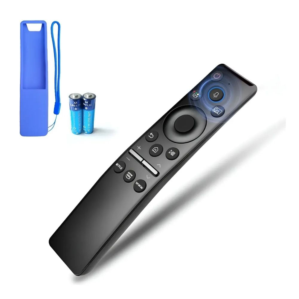 Control Remoto Para Smart Tv Curvo Samsung 4k con Voz  con funda color turquesa
