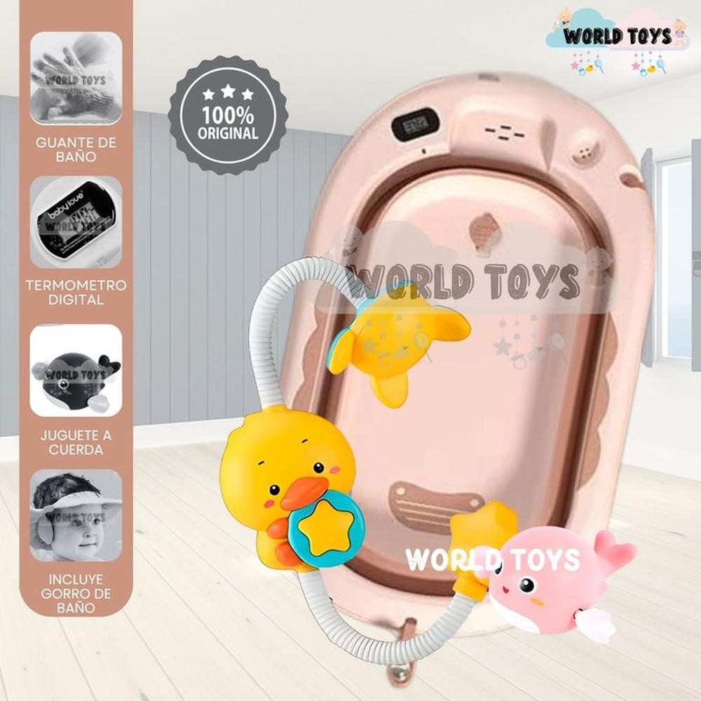 Bañera Plegable con Regadera JADDE ROSSI Melón