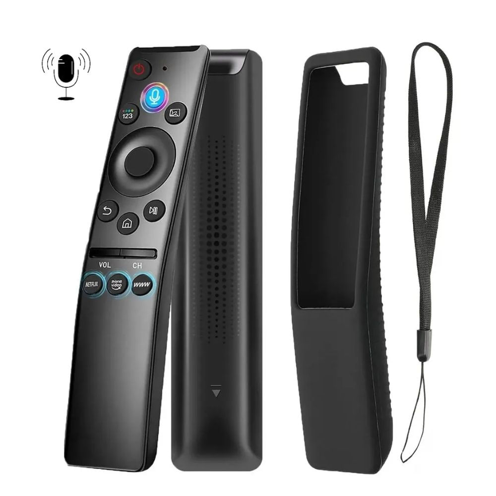 Control Remoto Samsung Con comando Voz Bn59-01330  Funda Negra