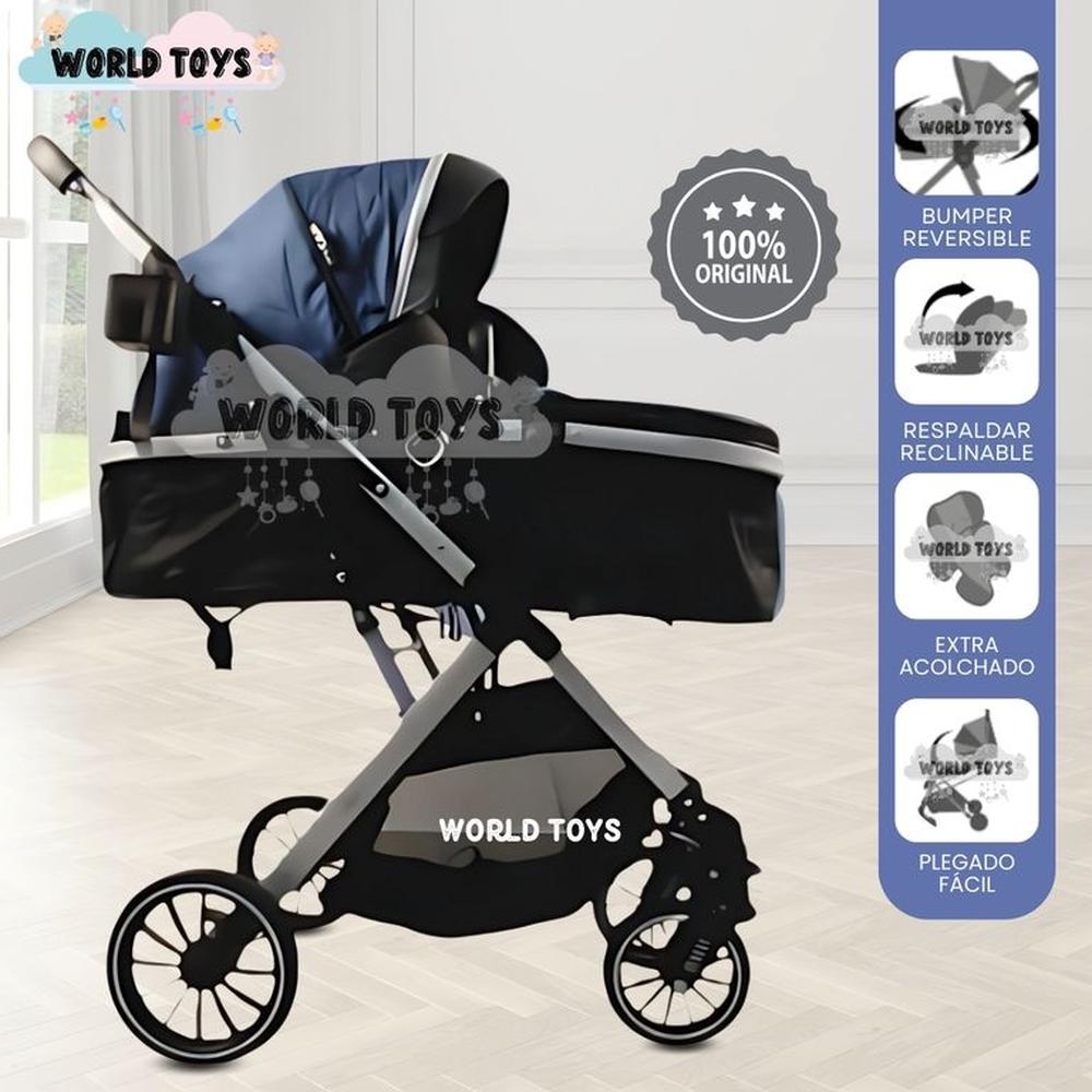 Coche Moisés de Lujo IBIZA Edición Limitada Blue