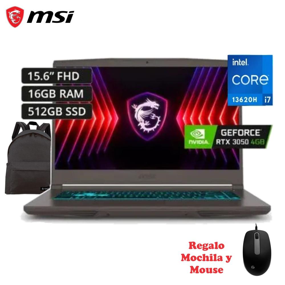 Laptop MSI Thin 15 B13UC 15.6 Core i7-13Gner 16GB 512GB 4GB RTX3050 Freedos