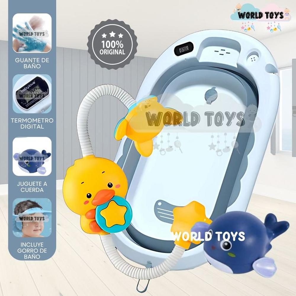 Bañera Plegable con Regadera JADDE ROSSI Blue