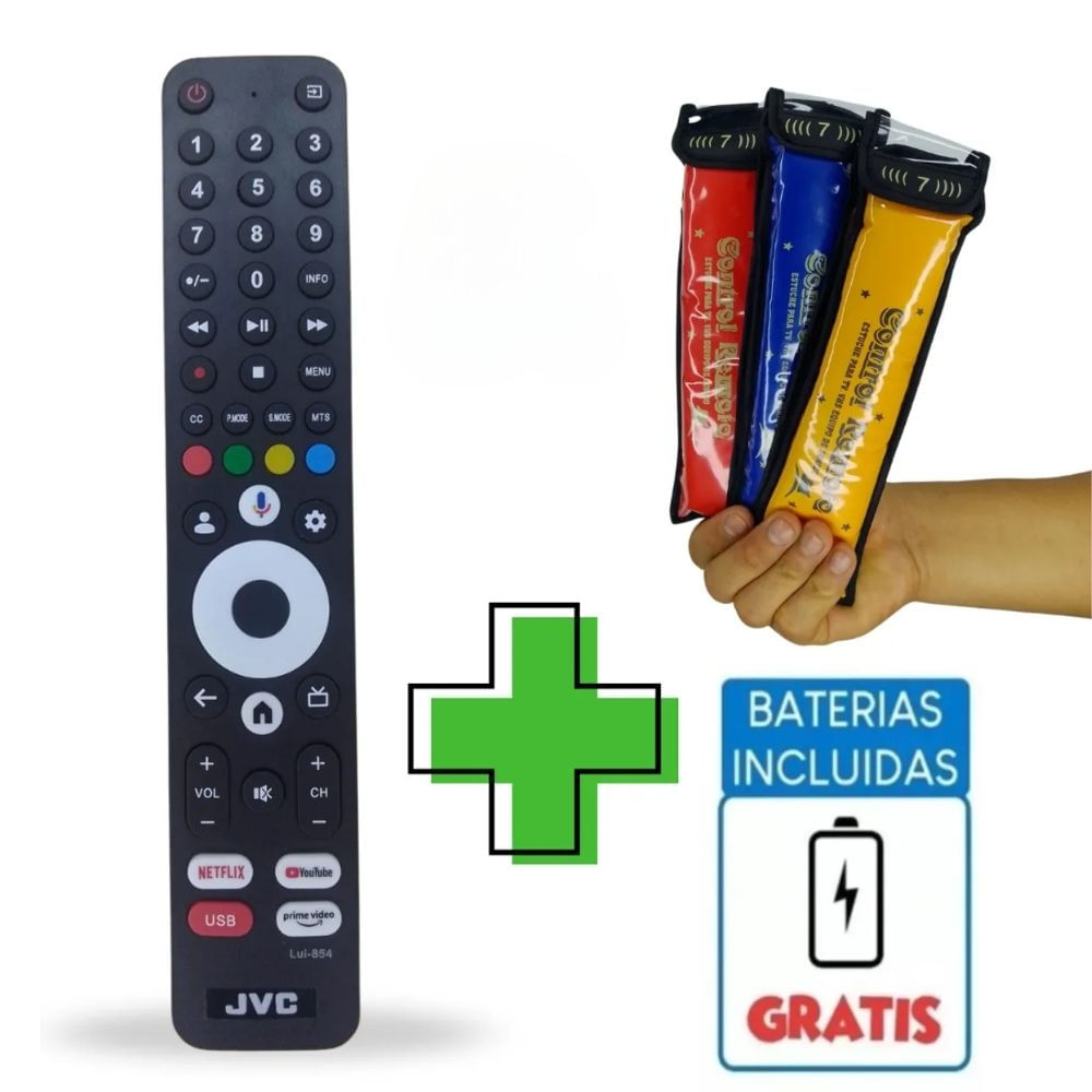 Control remoto compatible para JVC Smart TV RM-C3485 Funda