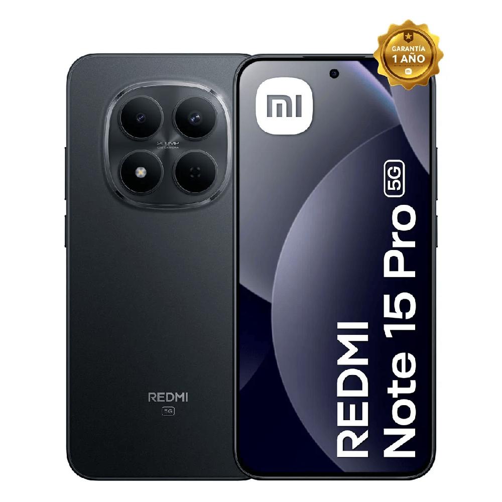 Celular Xiaomi Redmi Note 15 Pro 5G 256GB RAM 8GB ROM - Negro