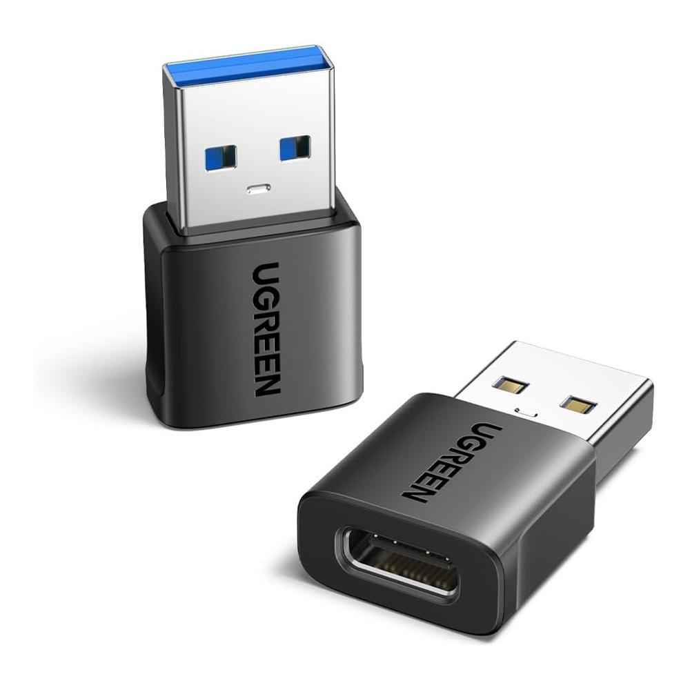Pack x2 Adaptadores USB-C a USB-A Ugreen Negro US701 - 45275