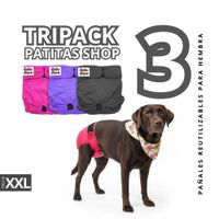 TRIPACK 03 Pañales Reutilizables Ecológicos PATITAS SHOP para ORINE Hembra XXL