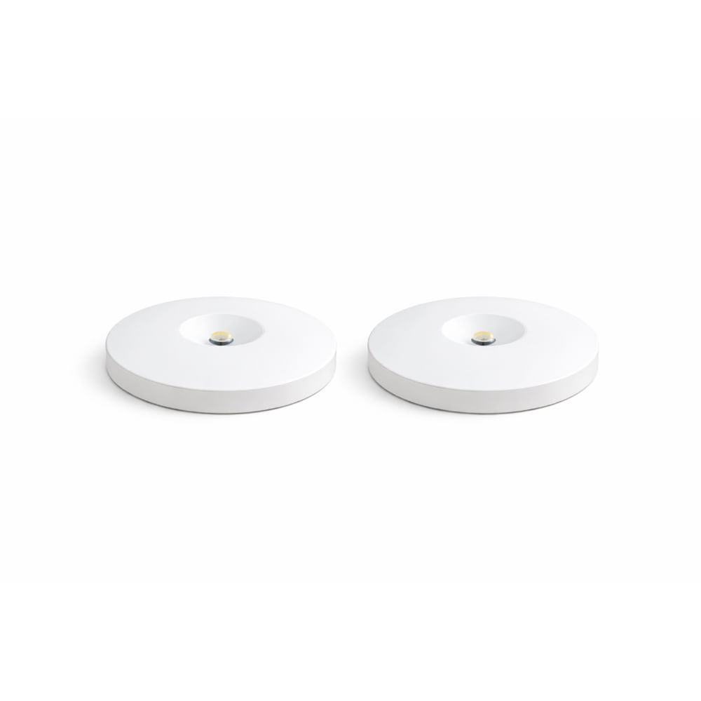 Pack 2 Luz Led Foco 18W Con Sensor De Movimiento Luz Blanca Fría Redondo Para Cocina Sala AJ440396