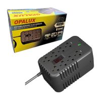 Estabilizador Opalux PowerGuard 900VA Protector de Voltaje 8 Tomas para PC TV