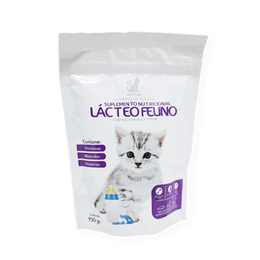 Sustituto lácteo leche maternizada para gatos Lacteo Felino x 150 gramos