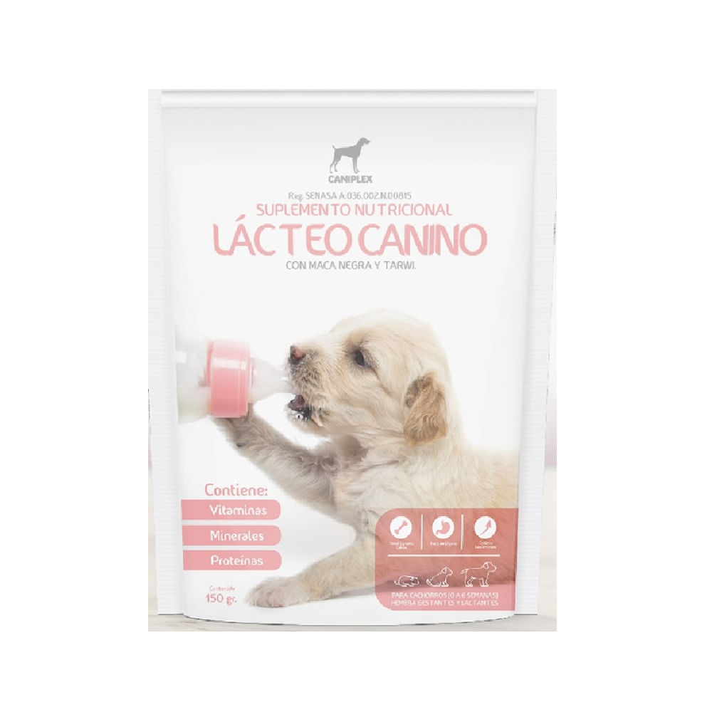Sustituto lácteo leche maternizada para perros Lacteo Canino x 150 gramos