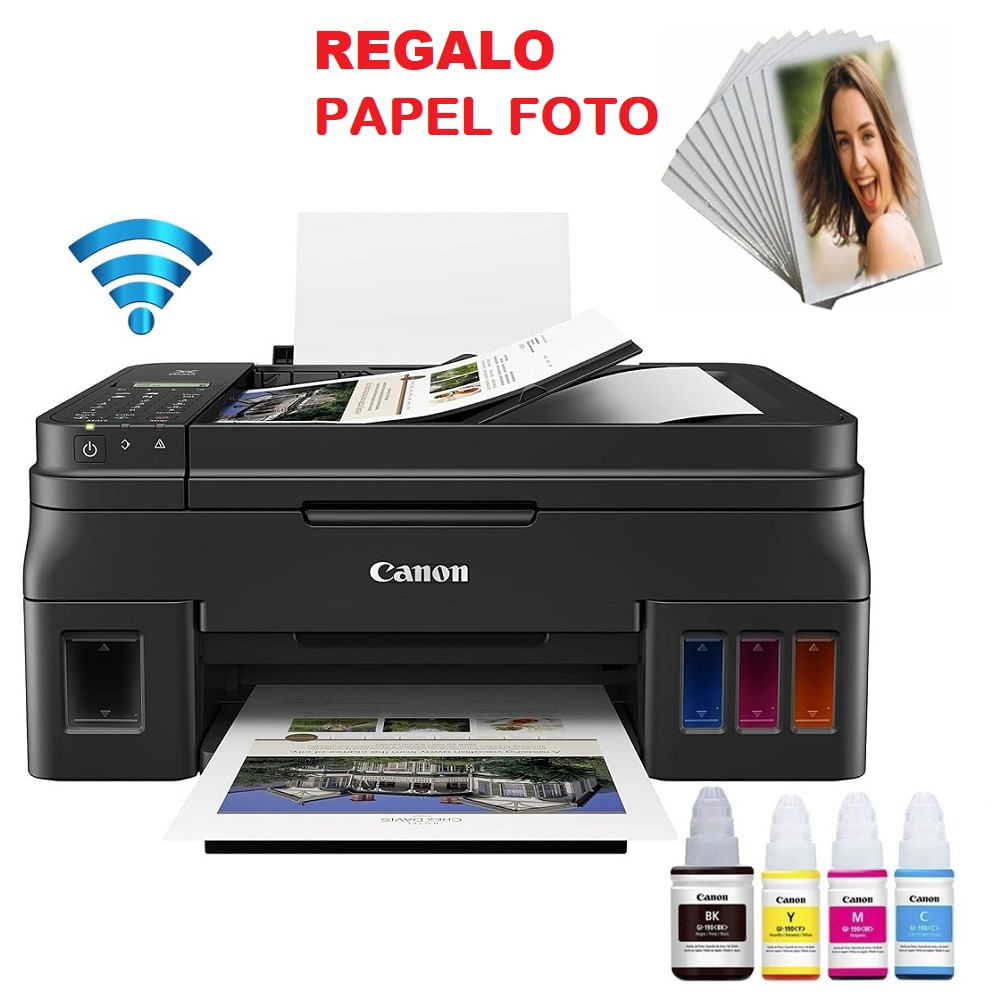 Impresora Canon G4110 Multifuncional Wifi Adf Fax