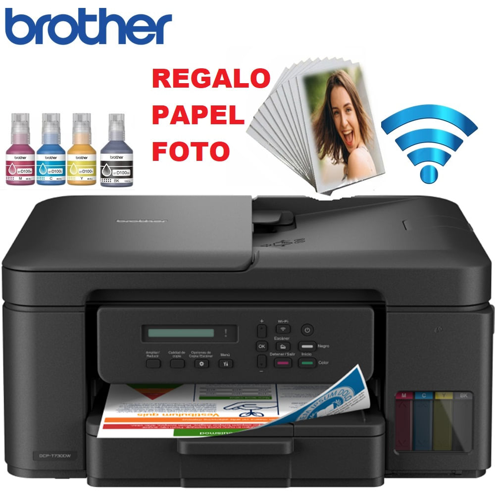 Impresora Brother DCP-T730DW Multifuncional Wifi E Impresión Dúplex