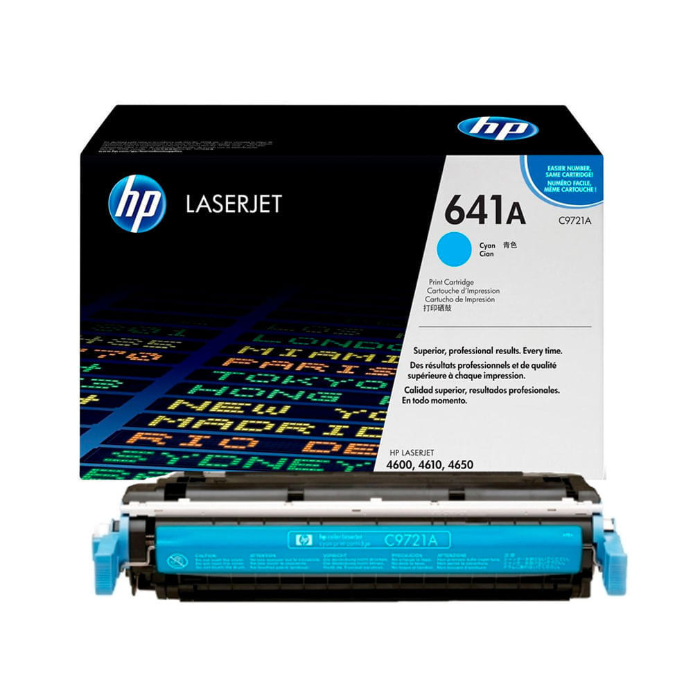 Cartucho de tóner HP 641A Cián para Color LaserJet 4600 4610 4650