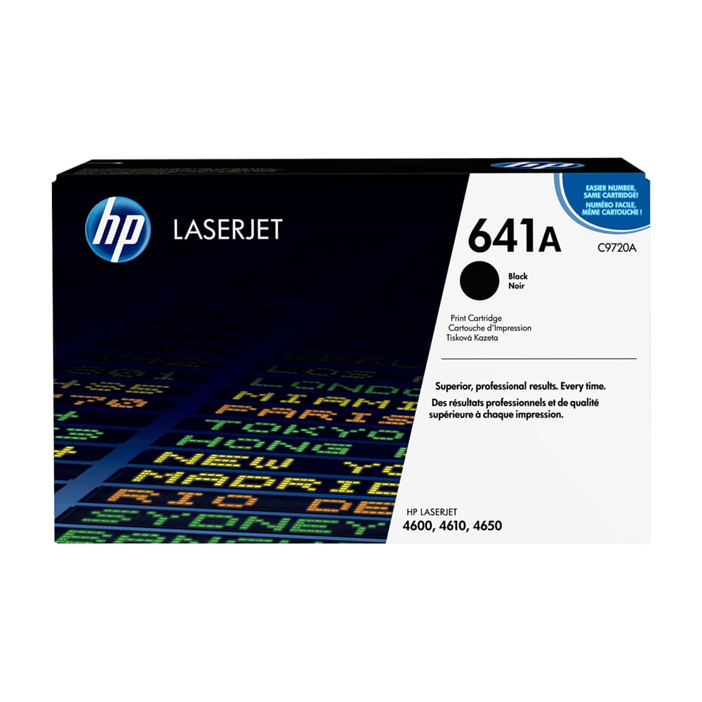 Cartucho de tóner HP 641A negro para Color LaserJet 4600 4610 4650