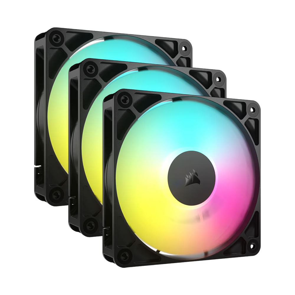 Ventiladores Corsair RS120 ARGB 120 mm alto flujo de aire compatible con gabinetes ATX