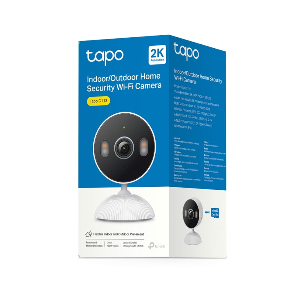 Cámara de vigilancia TP-Link Tapo C113 Interior/Exterior alta resolución