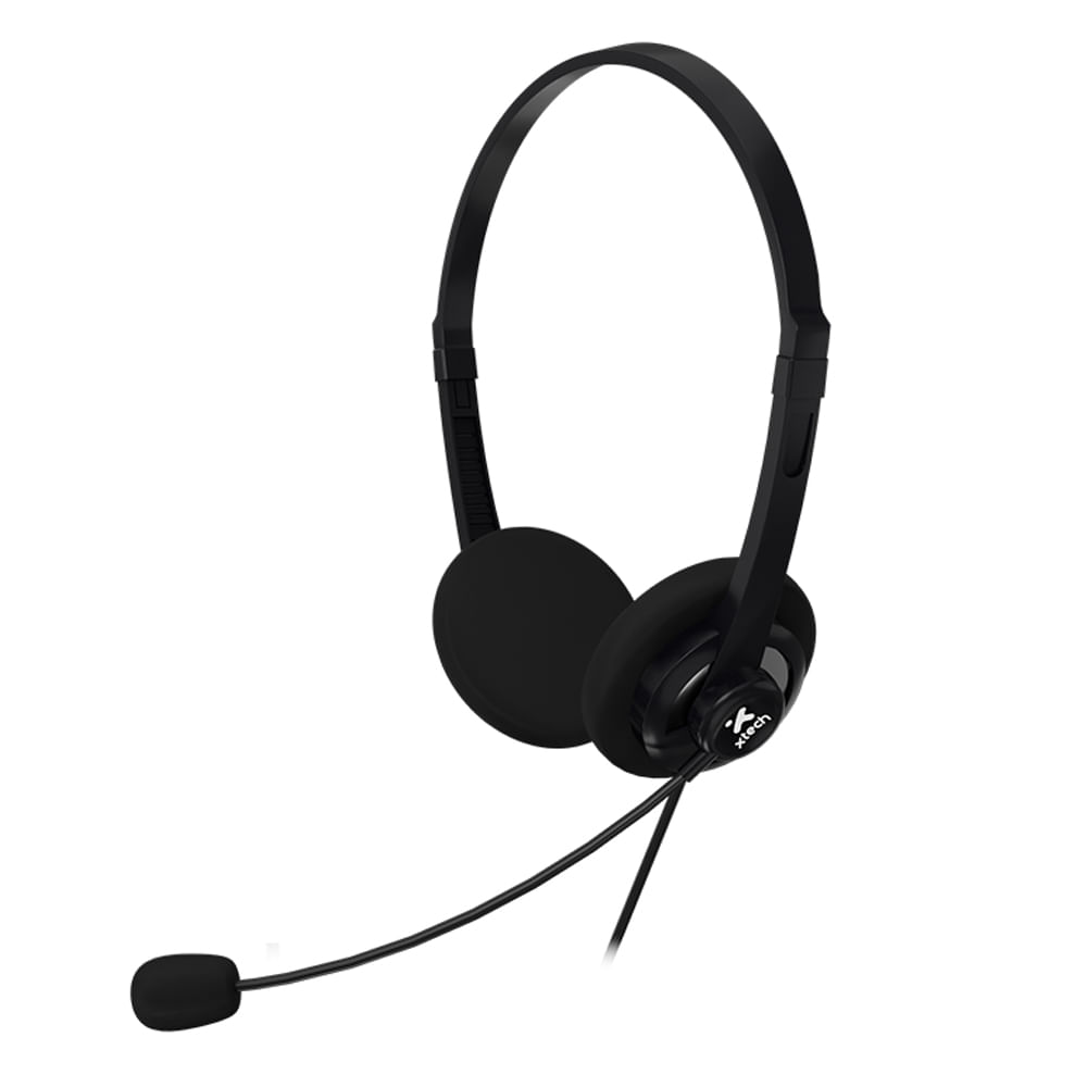 Headphones Xtech XTH-245 con micrófono ENC para conferencias y computadora cableados