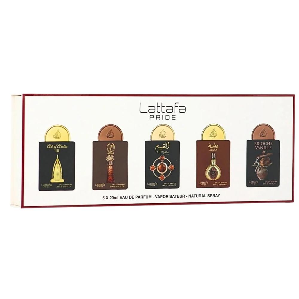 PERFUME LATTAFA PRIDE SET DE COLECCIÓN 4 EDP PACK DE 5 20 ML