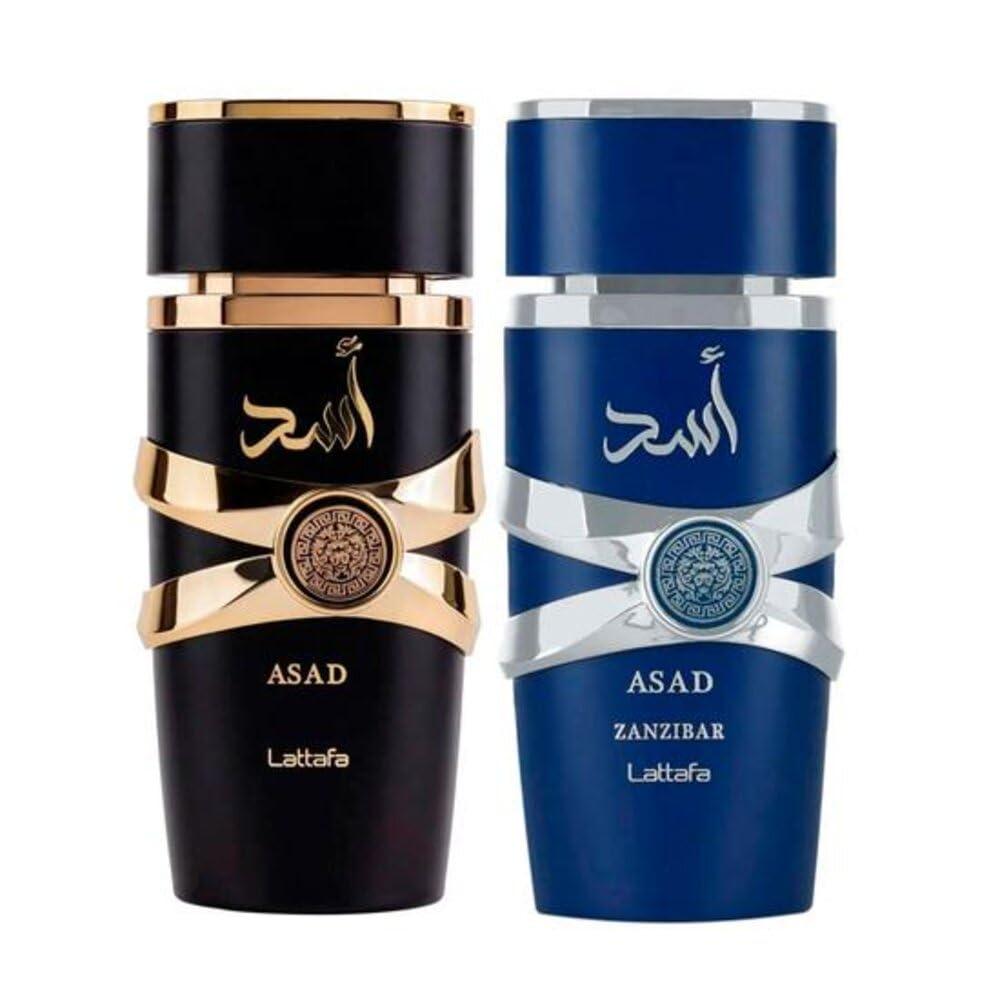 PERFUME LATTAFA ASAD SET DE REGALO 2 EDP HOMBRE 3.4 OZ / 100 ML