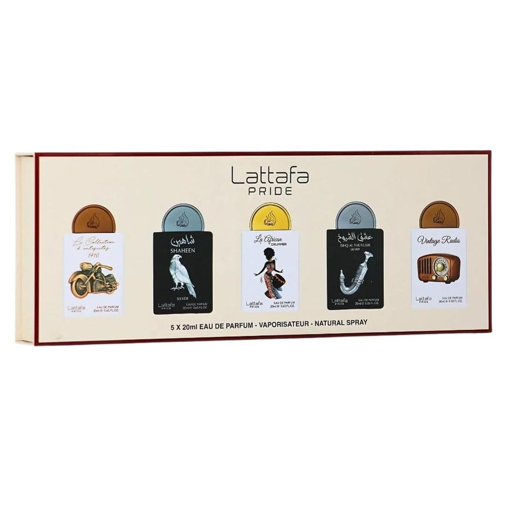 PERFUME LATTAFA PRIDE SET DE COLECCIÓN 5 EDP PACK DE 5 20 ML